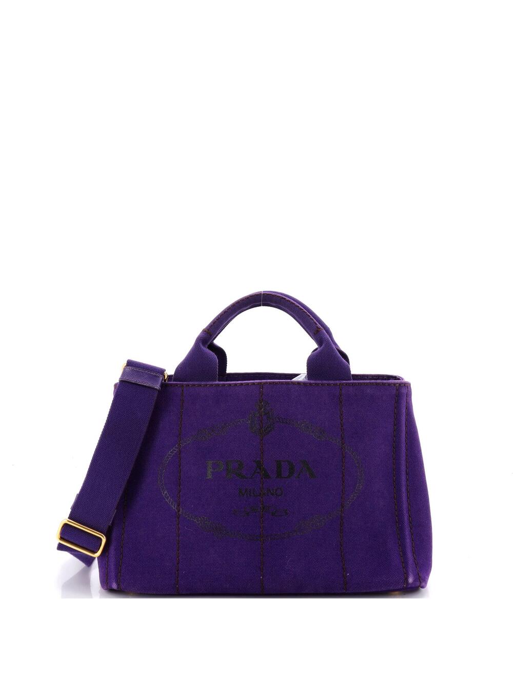 Prada Canapa Convertible Tote Canvas #342500P66B